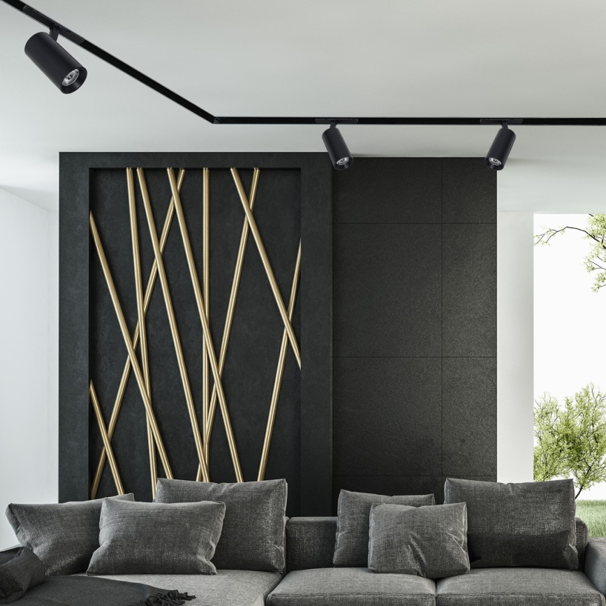 Светодиодный точечный светильник для шинной системы MAGNETIC TRACK LED/10W/48V черный