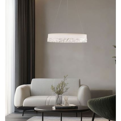 Светильник LED на підвісі FROZI LED/32W/230V діаметром 50 см білий