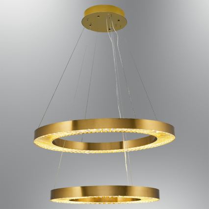 Светильник LED на подвесе JESI LED/140W/230V 3000K диаметром 100 см бронзовый