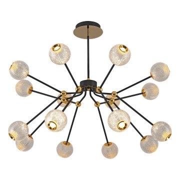 Светильник LED на штанге GELA 16xLED/5W/230V 3000K черный/золотой
