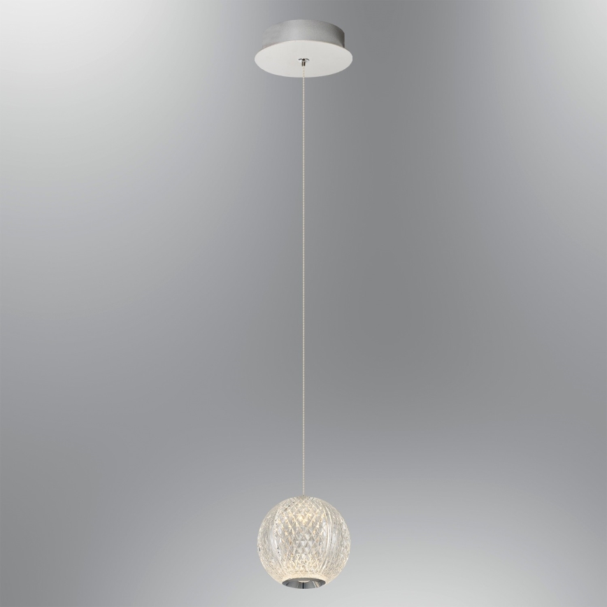 Светильник LED на тросе CREMONA 1xLED/5W/230V 3000K матовый хром