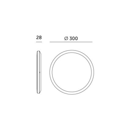 Светодиодный светильник для ванной с датчиком движения и сумерек NIVERA LED/24W/230V IP54 3000/4000/6000K диаметр 30 см белый + пульт дистанционного управления