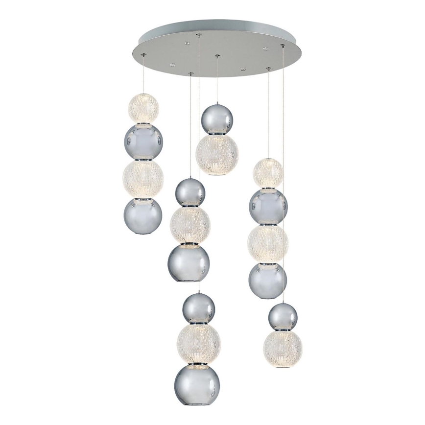 Светильник на подвесе CREMONA LED/34W/230V 3000K матовый хром