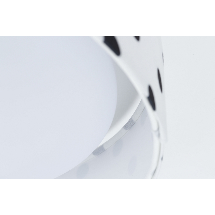 Светодиодный детский потолочный светильник GALAXY KIDS LED/24W/230V в горошек белый/черный