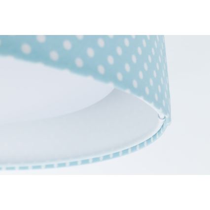 Светодиодный детский потолочный светильник GALAXY KIDS LED/24W/230V в горошек бирюзовый/белый