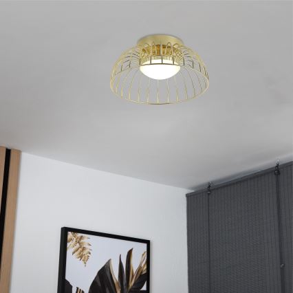 Светильник потолочный BETSY LED/12W/230V диаметром 25 см золотой