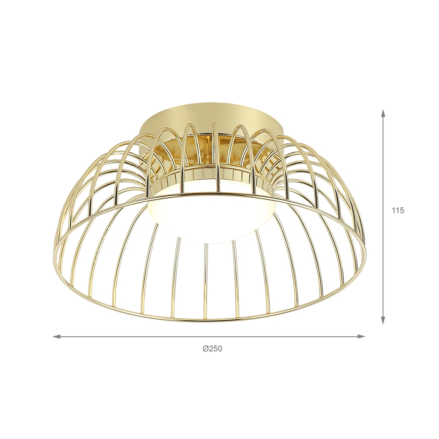 Светильник потолочный BETSY LED/12W/230V диаметром 25 см золотой