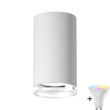 Светильник точечный LED RGBW с диммером для ванной TURYN 1xGU10/6,5W/230V 2700-6500K Wi-Fi IP44 белый