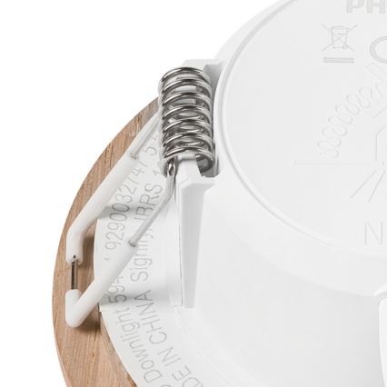 Светодиодный встраиваемый светильник WOODY SPOT LED/5,5W/230V 4000K дуб Ø 10 см