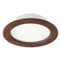 Светильник встраиваемый LED WOODY SPOT LED/16,5W/230V 4000K вишня Ø 18,5 см