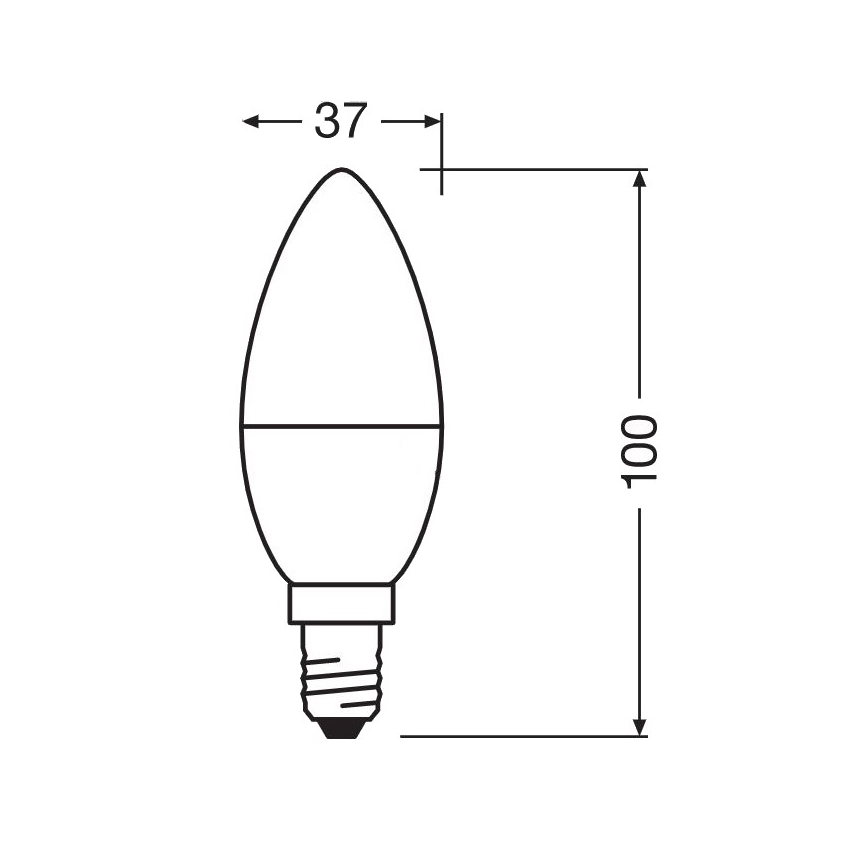 Светодиодная антибактериальная лампа B40 E14/4,9W/230V 6500K - Osram