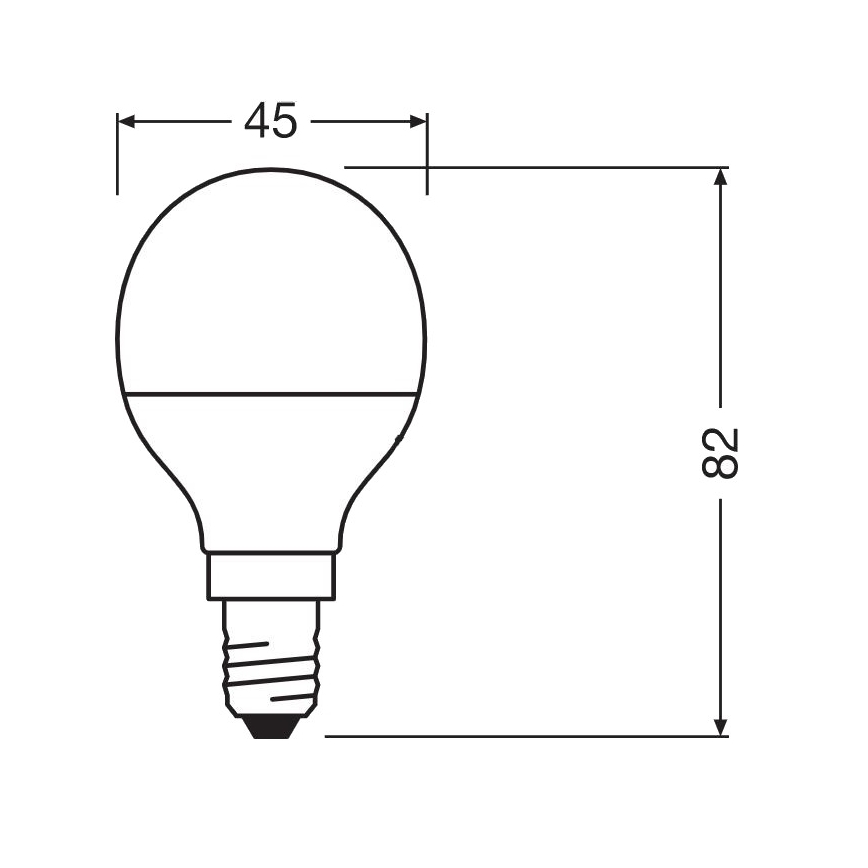 Светодиодная антибактериальная лампа P40 E14/4,9W/230V 2700K - Osram