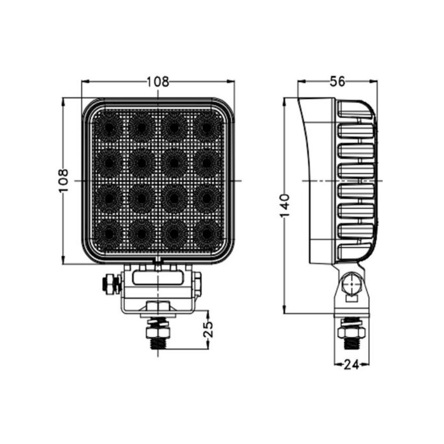 Светодиодная автомобильная фара OSRAM LED/64W/10-30V IP68 5700K