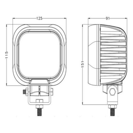 Светодиодная автомобильная фара OSRAM LED/90W/10-30V IP68 5700K