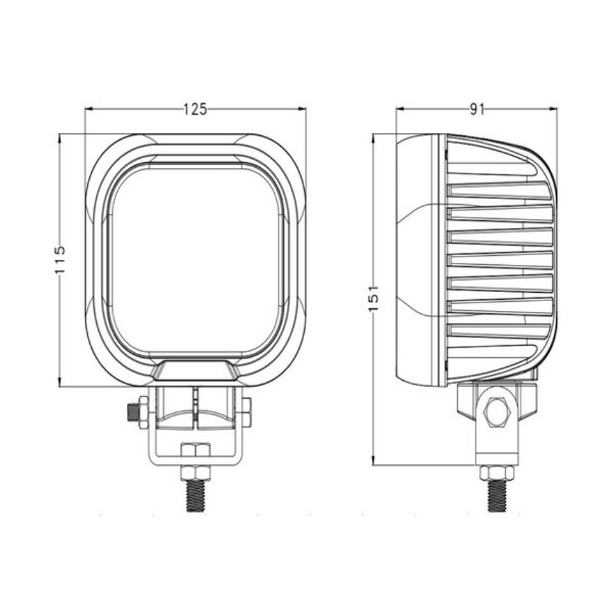 Светодиодная автомобильная фара OSRAM LED/90W/10-30V IP68 5700K