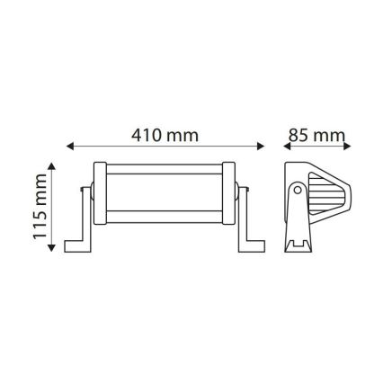 Светодиодная автомобильная рабочая световая балка EPISTAR LED/72W/10-30V IP67 6000K