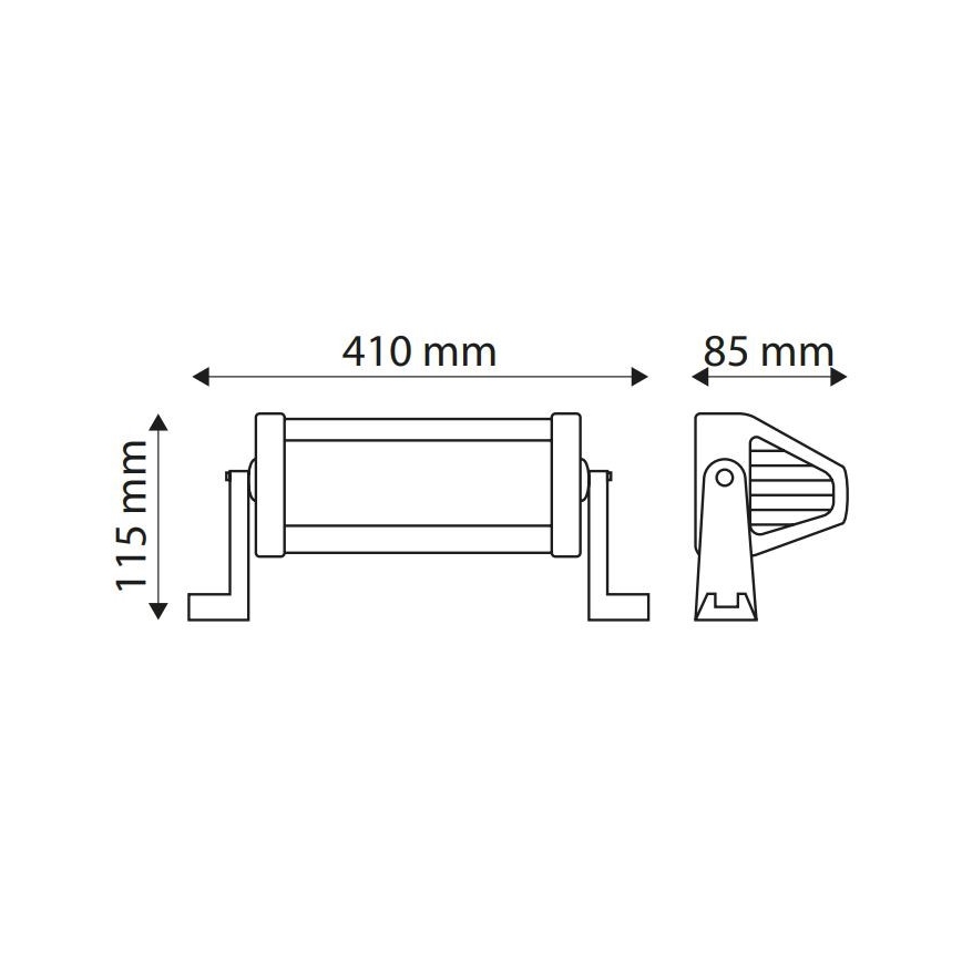 Светодиодная автомобильная рабочая световая балка EPISTAR LED/72W/10-30V IP67 6000K