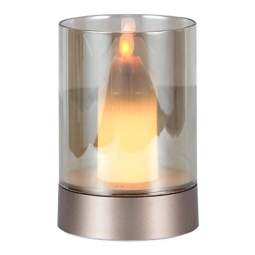 Светодиодная аккумуляторная настольная лампа с регулированием яркости LED/2W/5V 3000K 2400 mAh медный