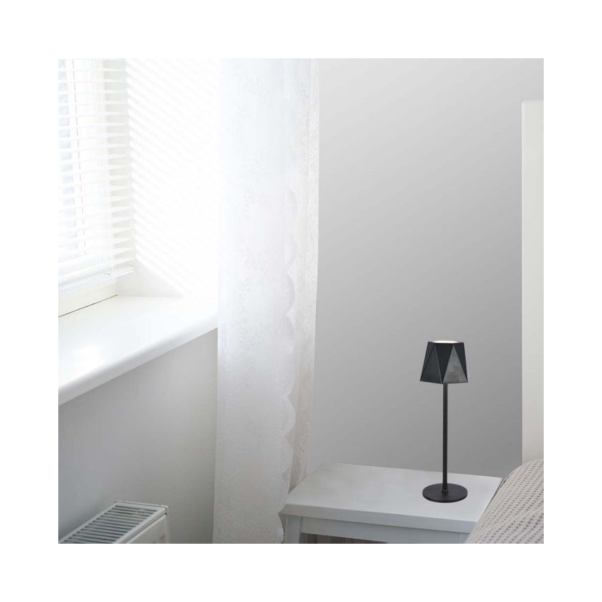 Светодиодная аккумуляторная сенсорная настольная лампа с регулированием яркости LED/4W/5V 3000-6000K 1800 mAh черный