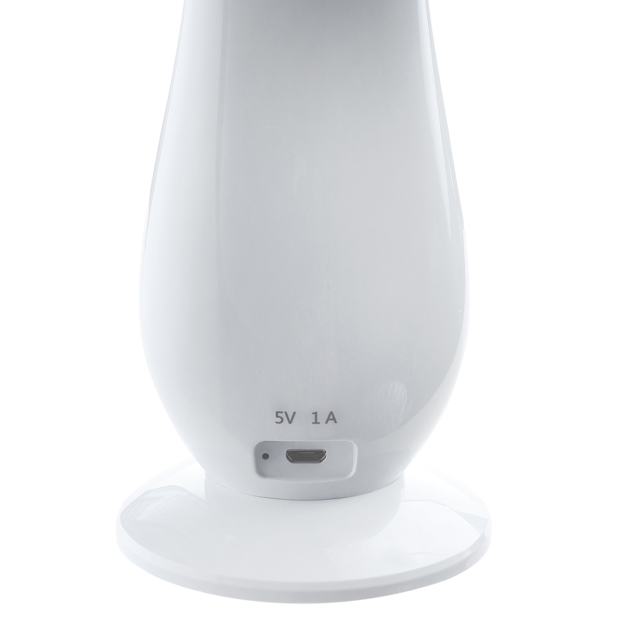 Светодиодная аккумуляторная настольная лампа с регулированием яркости LILLY LED/4W/5V 1200 mAh белый