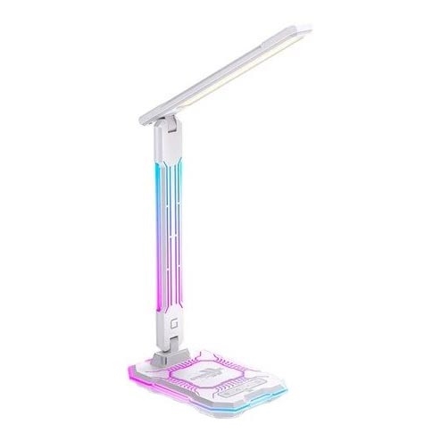 Светодиодная аккумуляторная сенсорная настольная RGB-лампа с регулированием яркости и беспроводной зарядкой LED/7,5W/5V 2700-5300K белый