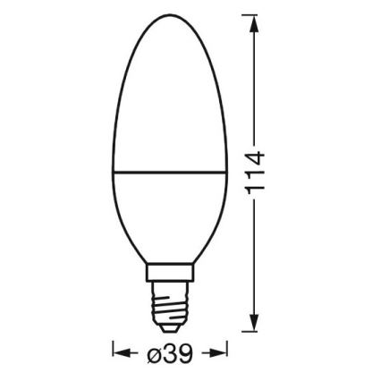 Светодиодная бактерицидная лампочка с регулированием яркости B40 E14/4,9W/230V Wi-Fi - Ledvance