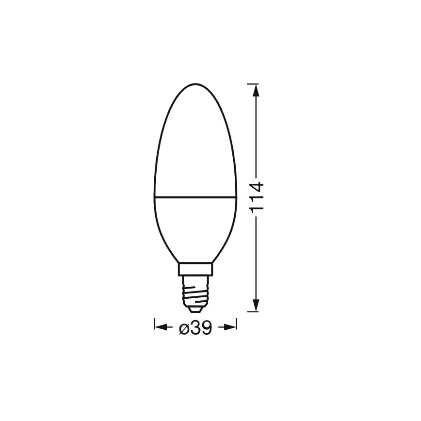 Светодиодная бактерицидная лампочка с регулированием яркости B40 E14/4,9W/230V Wi-Fi - Ledvance