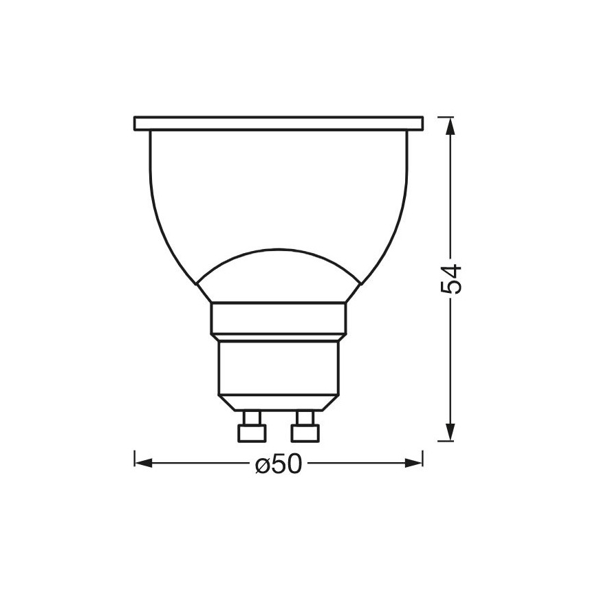 Светодиодная бактерицидная лампочка с регулированием яркости PAR16 GU10/4,9W/230V Wi-Fi - Ledvance