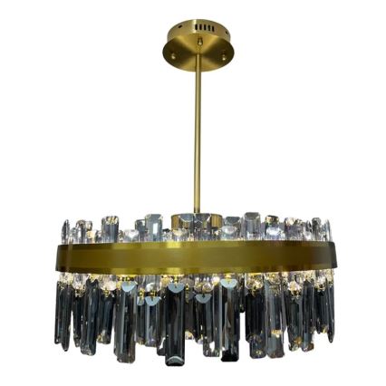 Светодиодная хрустальная люстра на штанге с регулированием яркости LED/80W/230V 3000-6500K + дистанционное управление