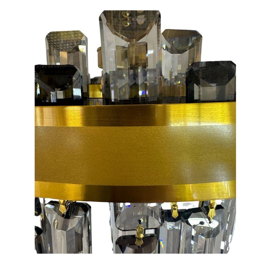 Светодиодная хрустальная люстра на штанге с регулированием яркости LED/80W/230V 3000-6500K + дистанционное управление