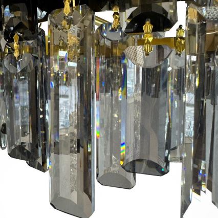Светодиодная хрустальная люстра на штанге с регулированием яркости LED/80W/230V 3000-6500K + дистанционное управление