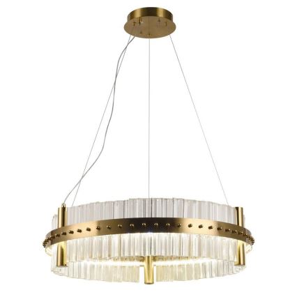 Светодиодная хрустальная подвесная люстра с регулированием яркости LED/40W/230V 3000-6500K + дистанционное управление