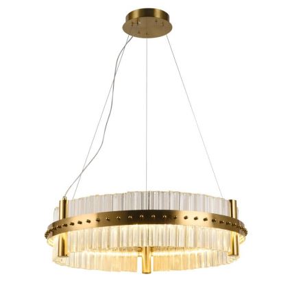 Светодиодная хрустальная подвесная люстра с регулированием яркости LED/40W/230V 3000-6500K + дистанционное управление