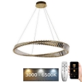 Светодиодная хрустальная подвесная люстра с регулированием яркости LED/50W/230V 3000-6500K + дистанционное управление
