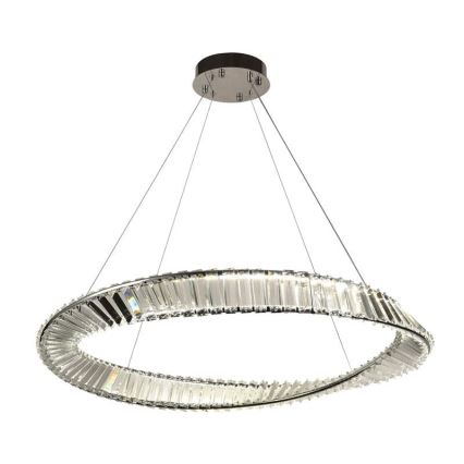 Светодиодная хрустальная подвесная люстра с регулированием яркости LED/50W/230V 3000-6500K + дистанционное управление