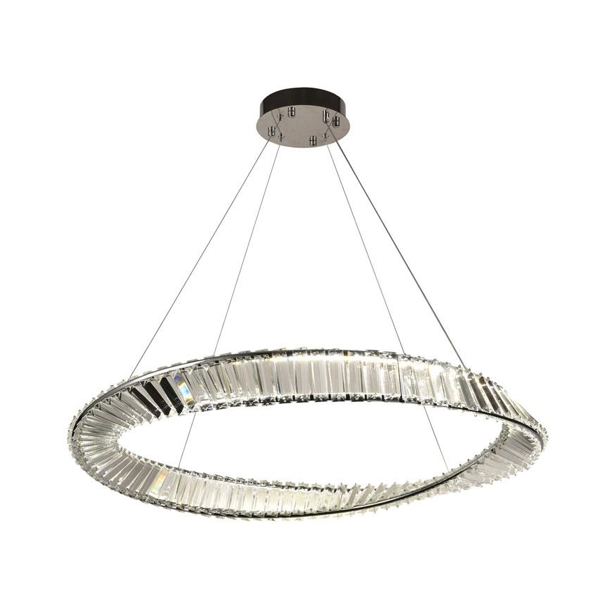 Светодиодная хрустальная подвесная люстра с регулированием яркости LED/50W/230V 3000-6500K + дистанционное управление