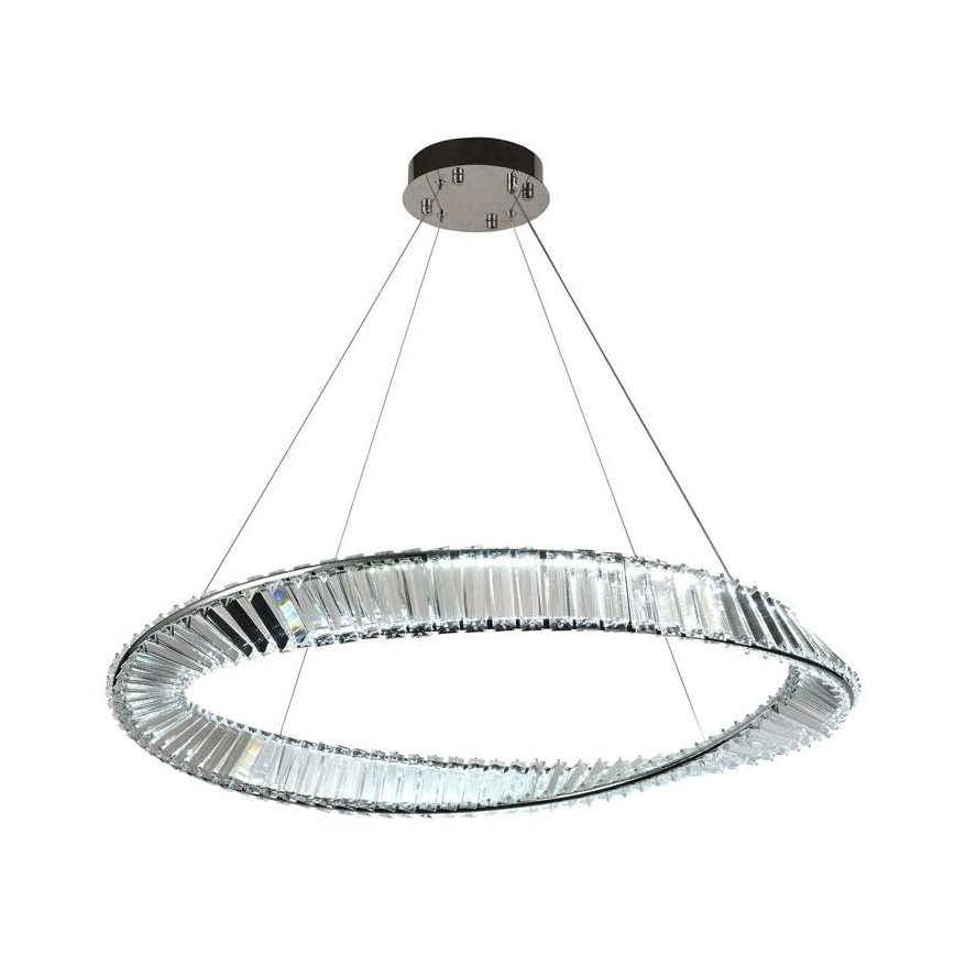 Светодиодная хрустальная подвесная люстра с регулированием яркости LED/50W/230V 3000-6500K + дистанционное управление