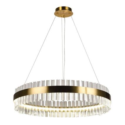 Светодиодная хрустальная подвесная люстра с регулированием яркости LED/55W/230V 3000-6500K + дистанционное управление