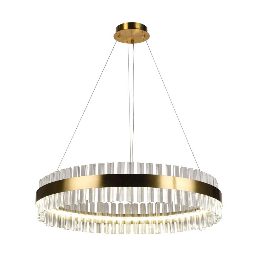 Светодиодная хрустальная подвесная люстра с регулированием яркости LED/55W/230V 3000-6500K + дистанционное управление
