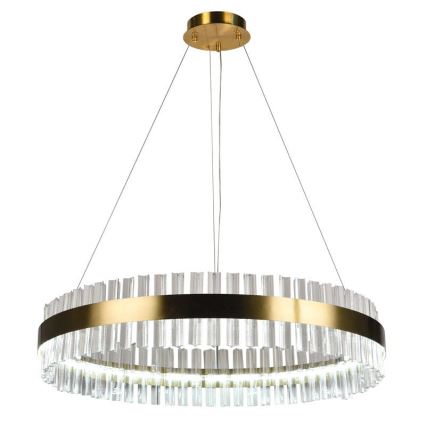 Светодиодная хрустальная подвесная люстра с регулированием яркости LED/55W/230V 3000-6500K + дистанционное управление