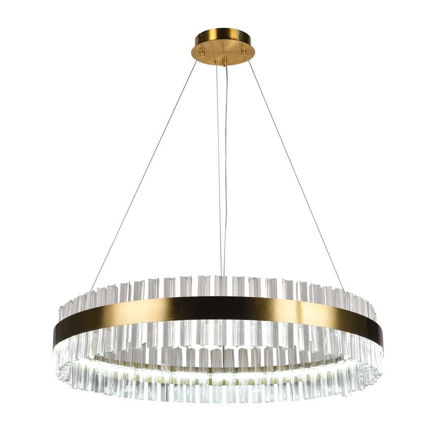 Светодиодная хрустальная подвесная люстра с регулированием яркости LED/55W/230V 3000-6500K + дистанционное управление