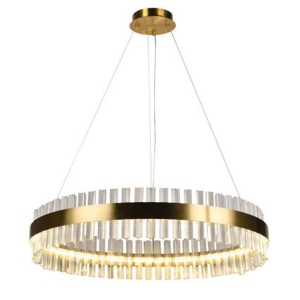 Светодиодная хрустальная подвесная люстра с регулированием яркости LED/55W/230V 3000-6500K + дистанционное управление