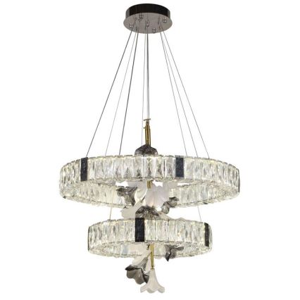 Светодиодный хрустальная подвесная люстра с регулированием яркости LED/70W/230V 3000-6500K + дистанционное управление