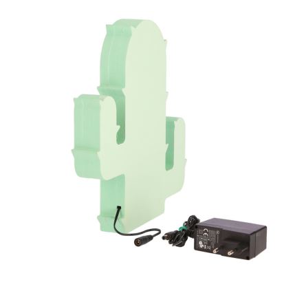 Светодиодная детская настольная лампа CACTUS LED/10W/230V зеленого цвета