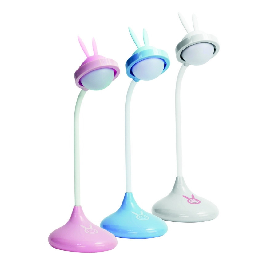 Светодиодная детская сенсорная лампа RABBIT LED/0,4W/5V 3000/6500K синий + USB