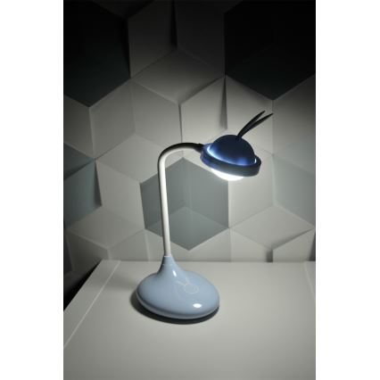 Светодиодная детская сенсорная лампа RABBIT LED/0,4W/5V 3000/6500K синий + USB