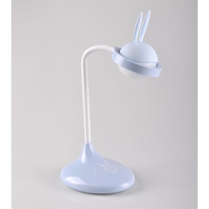Светодиодная детская сенсорная лампа RABBIT LED/0,4W/5V 3000/6500K синий + USB