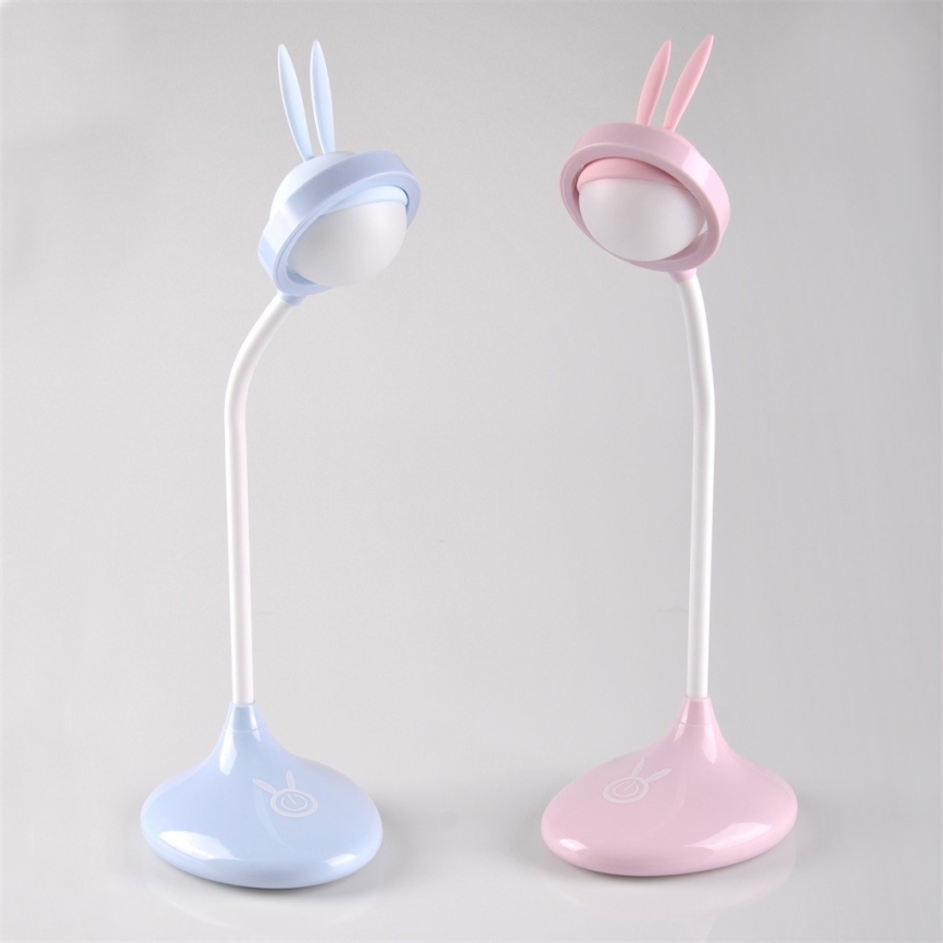 Светодиодная детская сенсорная лампа RABBIT LED/0,4W/5V 3000/6500K синий + USB