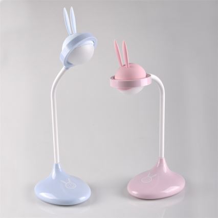 Светодиодная детская сенсорная лампа RABBIT LED/0,4W/5V 3000/6500K синий + USB