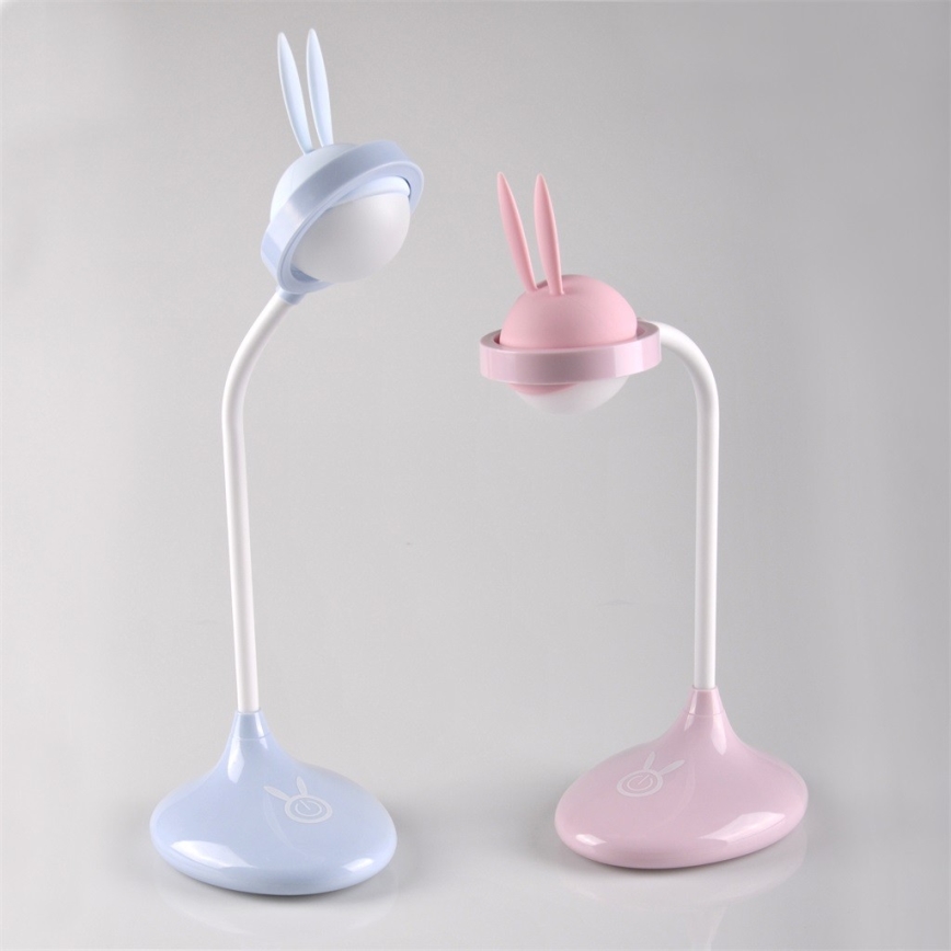 Светодиодная детская сенсорная лампа RABBIT LED/0,4W/5V 3000/6500K синий + USB